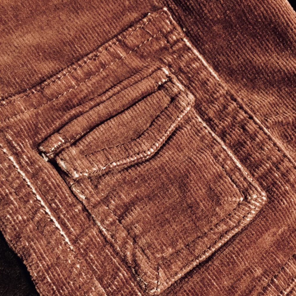 Red brown corduroy pants; size 80 (12-18mo) - Picture 2 of 4